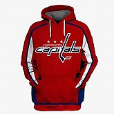 Capitals Red All Stitched Hooded Sweatshirt,baseball caps,new era cap wholesale,wholesale hats